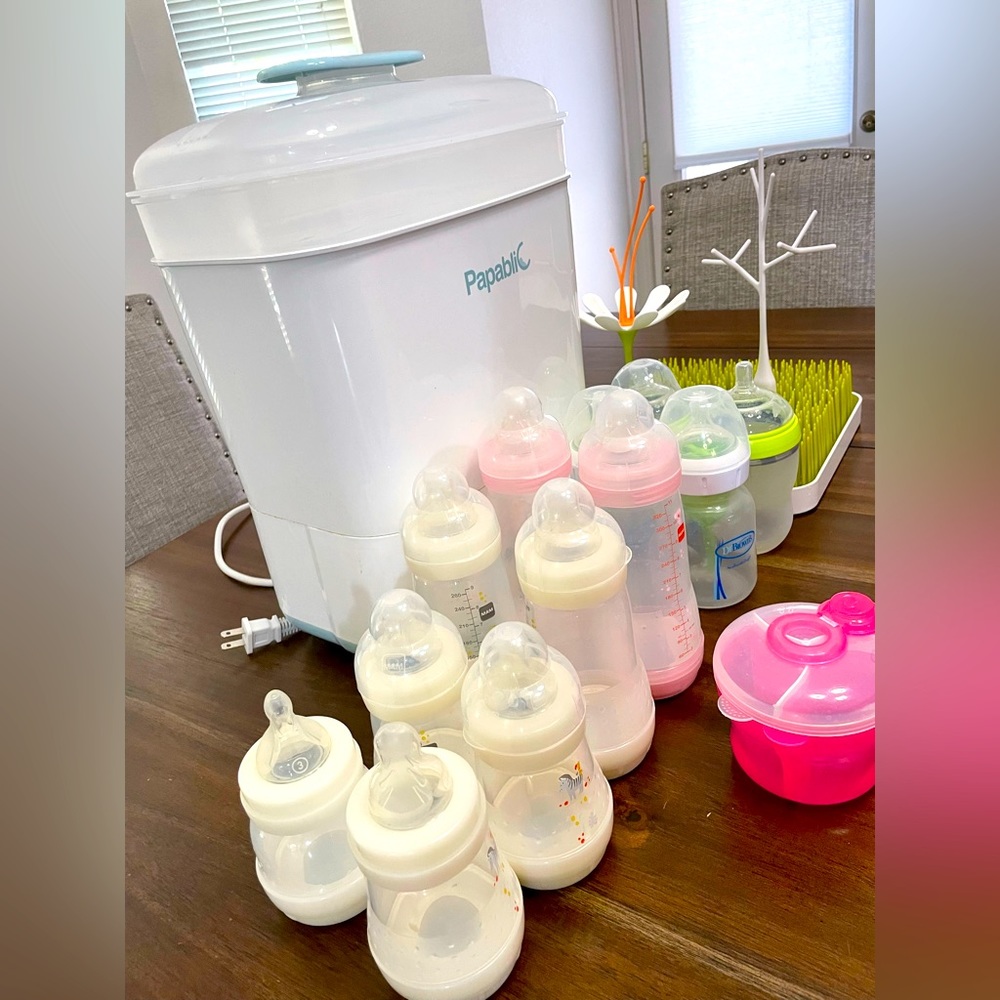 All you need for baby Sterilizer, Baby Bottles and Dry Rack